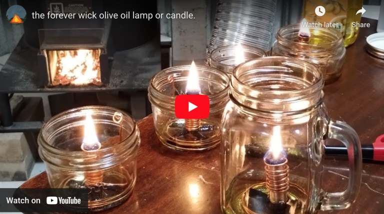the forever wick olive oil lamp or candle